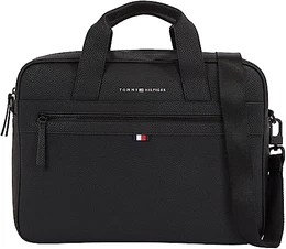 Herren Laptoptasche Essential PU Computer Bag 14 Zoll, Schwarz (Black), Einheitsgröße