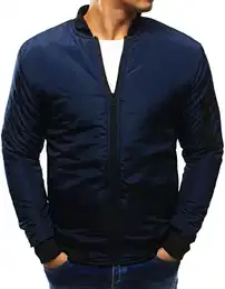 - Bomberjacke für Herren Leichte Übergangsjacke Unifarbe Größe M Dunkelblau Jacke für Frühling