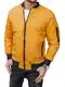 LEGRANCE - Bomberjacke für Herren   Leichte Übergangsjacke Unifarbe Größe M   Camel Jacke für Frühling