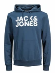 JACK & JONES Herren JJECORP Logo Sweat Hood Insignia Blue/Large Print/W W