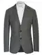 PJ PAUL JONES Herren Wolle Blazer Sportlich 2 Knöpfe Sakko Sportlich Regular Fit Jackett (Hellgrau, M)