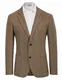 PJ PAUL JONES Herren 1920er Vintage British Blazer Klassischer Tweed Herringbone Country Blazer (Braun, M)