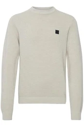 !Solid SDValencia Pullover Herren Strickpullover Feinstrick Pullover mit Rundhalsausschnitt und Struktur Strick, Größe:M, Farbe:Oatmeal (130401)