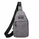 Generisch Modische Herren Schultertasche Classic Slim bag Brusttasche Umhängetasche multifunktional (Grau)
