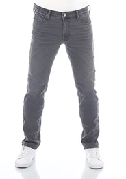 Herren Jeans Regular Fit Daren Zip Fly Hose Grau Straight Jeanshose Baumwolle Denim Stretch Grey w36, Farbe: Light Grey, Größe: 36W / 32L