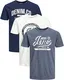 JACK & JONES Herren JJELOGO Tee SS Crew Neck 2 COL SS19 NOOS T-Shirt, Mehrfarbig (3er Slim Fit Pack 19), Medium