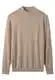 ZHILI Mock Neck Pullover Winter Herren Warm Merino Reine Wolle Gestrickt_Braun_XX-Large