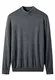ZHILI Mock Neck Pullover Winter Herren Warm Merino Reine Wolle Gestrickt_Grau_Klein