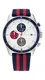 Tommy Hilfiger Multi Zifferblatt Quarz Uhr für Herren mit Rotes und Blaues Nylonband - 1792035
