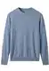 ZHILI Herren Pullover aus Kaschmir mit Rundhalsausschnitt einfarbig Strick_Blau_Mittel