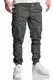 REPUBLIX Herren Jogger Cargo Chino Jeans Hose R2207 Anthrazit W32