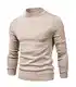 Rollkragenpullover Herren Winter Warmer Slim Fit Strickpullover Pulli Bequem Einfarbig Pullover Sweater