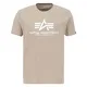 Alpha Industries Herren Camiseta Basic para Hombre Kurzarm Shirt, Vintage Sand,