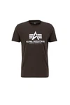 Alpha Industries Herren Basic T-Shirt Black Olive