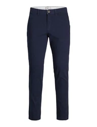 Jack & Jones Herren Jpstmarco Jjdave Lc Noos Pls Chino-Hose navy