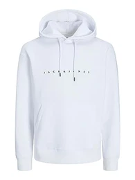 JJESTAR JJ Sweat Hood NOOS - White, Essential Comfort Hoodie