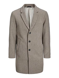 Jack & Jones Mantel Grau/Braun/Beige/Khaki