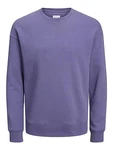 Jack & Jones Basic Sweater Langarm Shirt Rundhals Pullover JJESTAR Twilight Purple