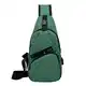 YIGEBAG Casual Sports Herren Brusttasche Canvas USB Laden Crossbody Schulter Handtasche, grün