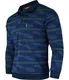 Soltice Herren Langarm Poloshirt mit Brusttasche, Polohemd mit kariert, Gestreiftem Kragen, Blousonshirt aus Baumwoll-Mix (M bis 3XL) (M, [M5] Navy)