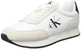 Herren Runner Sneaker Retro Runner Low Laceup Su-Ny Ml mit Logo, Mehrfarbig (Bright White), 43