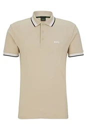 Herren Paddy Poloshirt aus Bio-Baumwolle mit Logo Beige XL