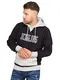 JACK & JONES Infinity Herren Hoodie Damian Kapuzenpullover Fleecepullover Pullover Sweater (as3, Alpha, m, Regular, Regular, Black, M)