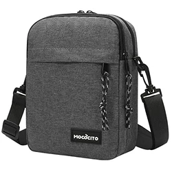MOCOCITO Umhängetasche Schultertasche für Herren Kuriertasche Messenger Bag für Tägliches Leben Reise Grau