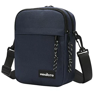 MOCOCITO Umhängetasche Schultertasche für Herren Kuriertasche Messenger Bag für Tägliches Leben Reise Dunkelblau