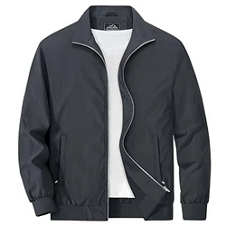 MAGCOMSEN Herren Bomberjacke Blouson Pilot Jacke Dunkelgrau