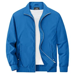 MAGCOMSEN Herren Bomberjacke Blouson Pilot Jacke Blau/Grün