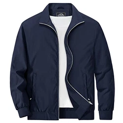 MAGCOMSEN Herren Bomberjacke Blouson Pilot Jacke Dunkelblau