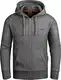 Grin&Bear Hoodie Herren Sweatshirt mit Reißverschluss GEC605 Anthrazit L