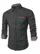 JMIERR Hemd Herren Denim Shirt Langarmhemd Cowboy-Style Jeanshemd männer Kent-Kragen Business Casual,Schwarz M