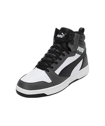 PUMA Unisex Rebound V6 Sneaker Weiß/Schwarz-Schatten Grau