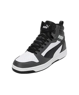 PUMA Unisex Rebound V6 Sneaker Weiß/Schwarz-Schatten Grau