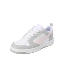 Unisex Rebound V6 Low Sneaker, White Frosty Pink Cool Light Grey, 38 EU