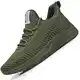 Feethit Turnschuhe Herren Laufschuhe Sportschuhe Sneaker rutschfeste Gummisohlen Leichte und Atmungsaktiv für Gehen Armeegrün 41