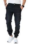 Styleko Herren Cargohose 8014 Schwarz