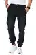 Styleko 8014 Herren Cargohose Männer Cargohose Herren Chino Hose Slim fit Cargohose Freizeithose Jeans Cargohose Destroyed Jeans… (as3, Numeric, Numeric_29, Regular, Tall, A-Black, 32, Regulär)