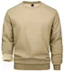 MAGCOMSEN Crewneck Sweatshirts Herren Fleece Funktionsshirt Warm Herbst Langarmshirts Herren Verdickt Bequeme Laufshirt Gefüttert Outdoorshirt für Hiking Arbeit Khaki M