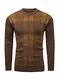 Jolicloth Herren Pullover Klassischer Strickpullover Basic Rundhals Langarmshirt Sweater Slim Fit