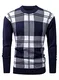 Jolicloth Herren Pullover Klassischer Strickpullover Basic Rundhals Langarmshirt Sweater Slim Fit