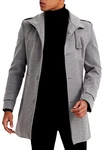 Leif Nelson Mantel Herren Kurzmantel Slim Fit Wintermantel Trenchcoat Freizeitjacke Business Grau