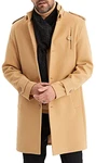 Leif Nelson Mantel Herren Kurzmantel Slim Fit Wintermantel Trenchcoat Freizeitjacke Business braun