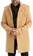 Leif Nelson Mantel Herren braune Jacke Kurzmantel Slim Fit Wollmantel Wintermantel Übergangsjacke Männer Winter Trenchcoat Lange Freizeitjacke Business Größe M