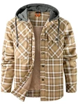 Mr.Stream Herren Thermohemd Winterjacke Hoody (3252) Khaki