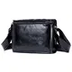 VVPONMEIQS Umhängetasche Leder Horizontale Umhängetasche 7,9 Zoll Tablettasche Kleine Herrentasche,Schwarz