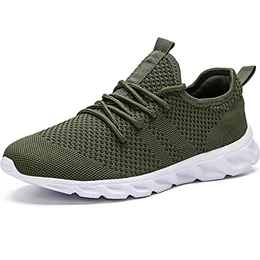 Herren Schuhe Sneaker Laufschuhe Walkingschuhe Sommerschuhe Sportschuhe Straßenlaufschuhe Turnschuhe Fitness Joggingschuhe Workout Freizeitschuhe Männer Running Shoes Gym Grün EU44