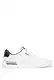 BOSS Herren Clint Tenn Leder-Sneakers mit Cupsohle, Schnürsenkeln und Logo Weiß 43 Größe 43